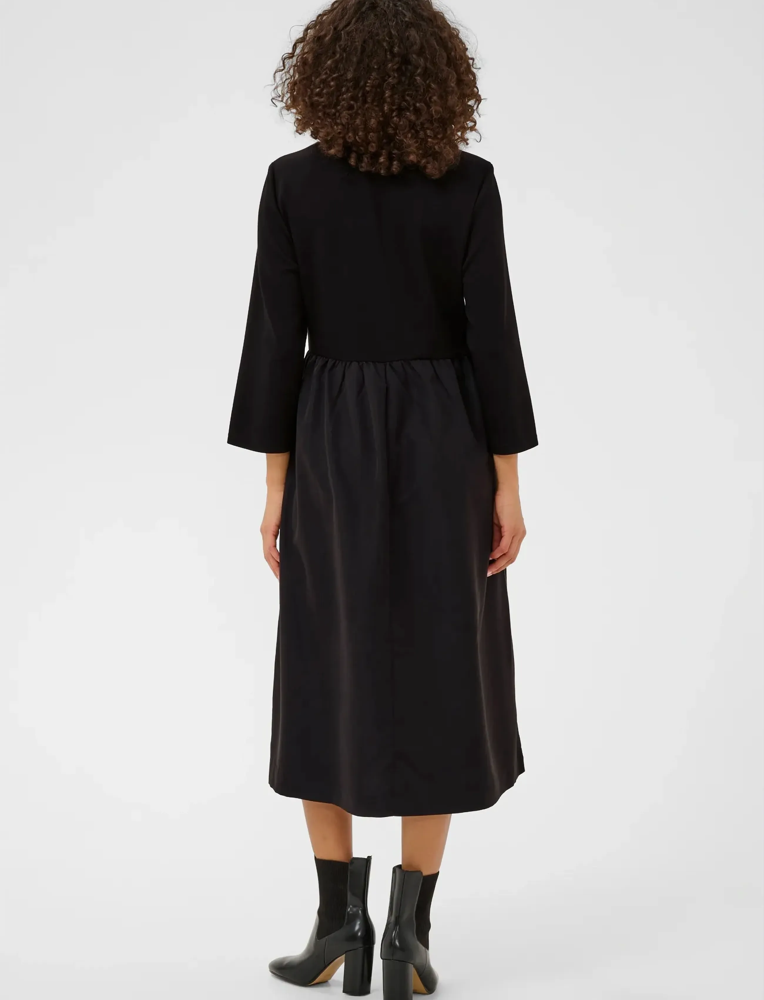 Kaffe - KArosa Dress - midi kjoler - black deep - 3