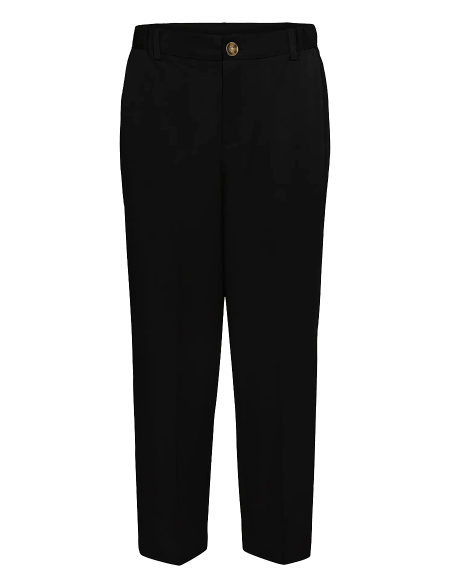 Kaffe - KAheather Cropped Pants - kostymbyxor - black deep - 1