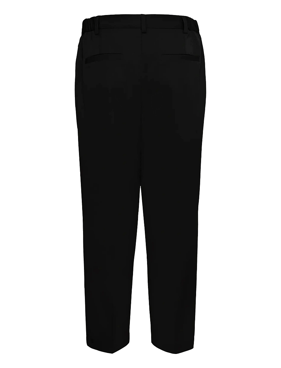 Kaffe - KAheather Cropped Pants - kostymbyxor - black deep - 2