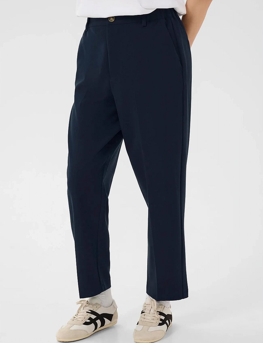 Kaffe - KAheather Cropped Pants - habitbukser - midnight marine - 0