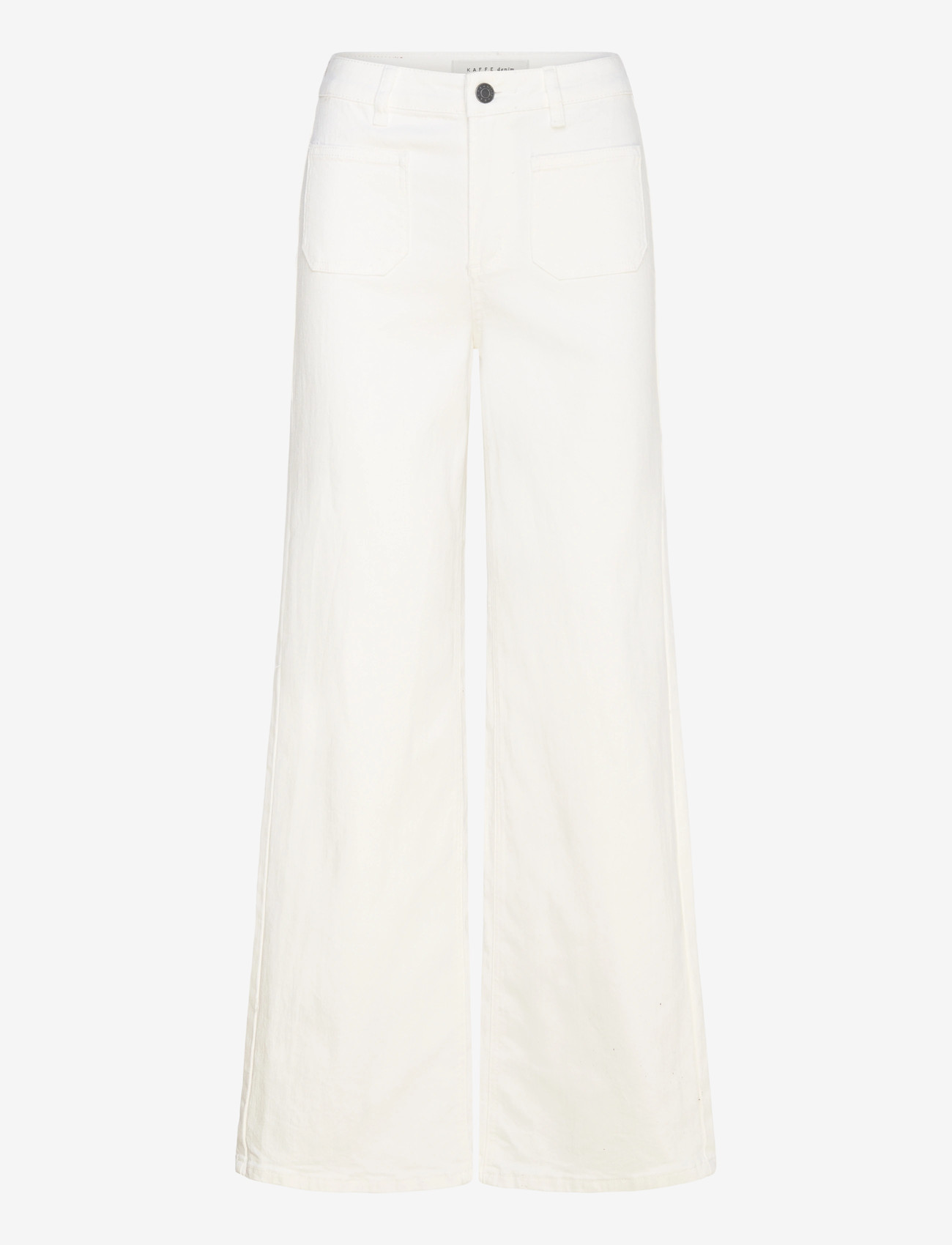 Kaffe - KAbrook HW Reg Fit Jeans - brede jeans - chalk - 1