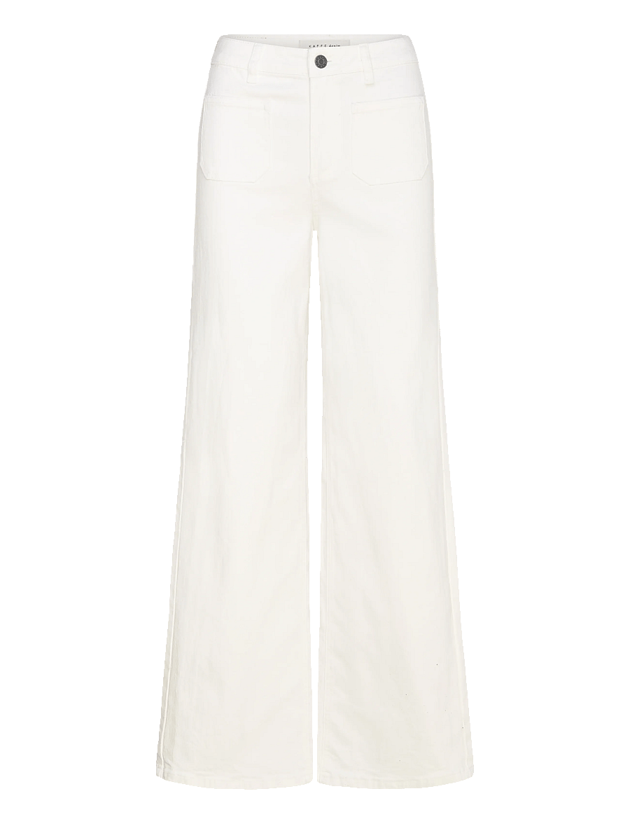 Kaffe - KAbrook HW Reg Fit Jeans - laia säärega teksad - chalk - 1