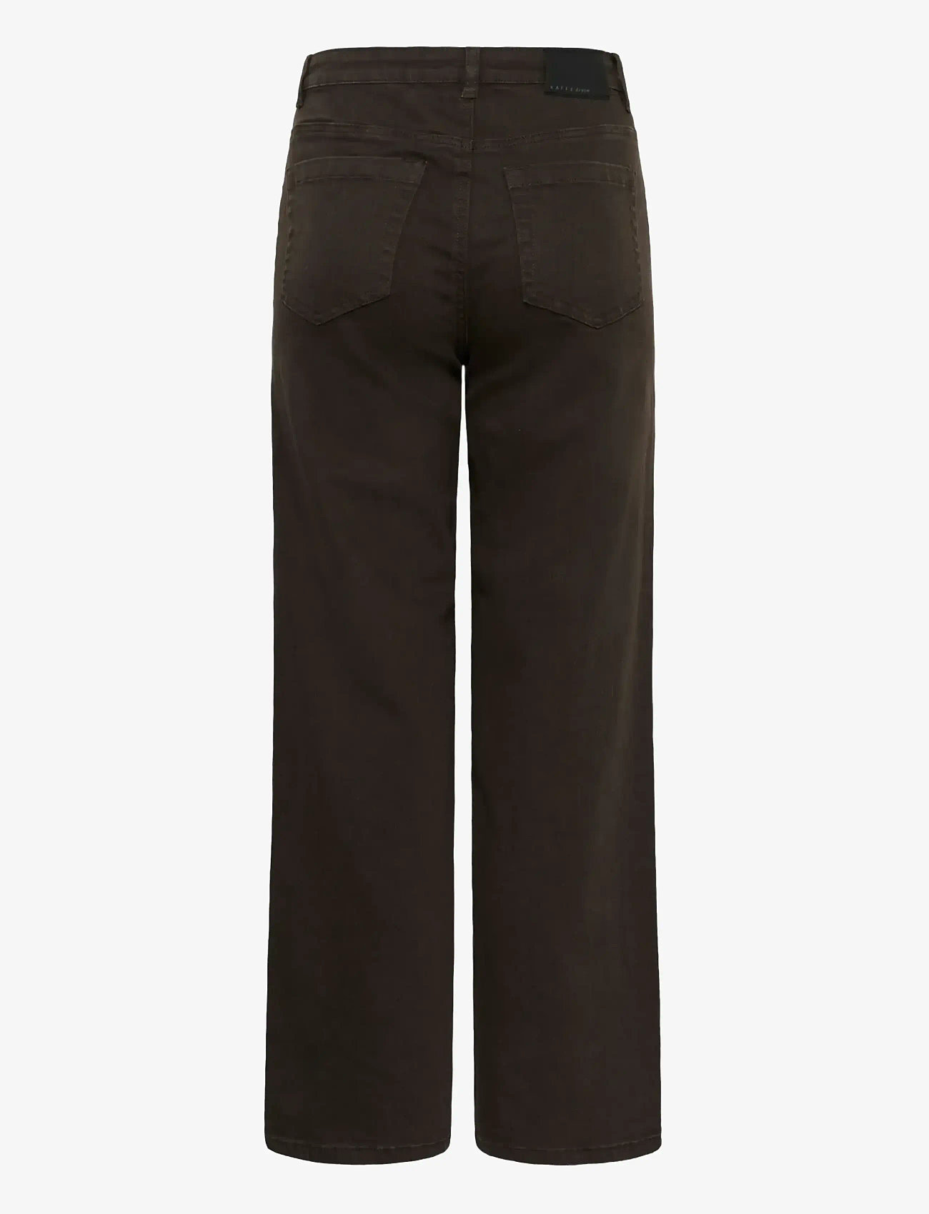 Kaffe - KAbrook HW Reg Fit Jeans - brede jeans - coffee bean - 2