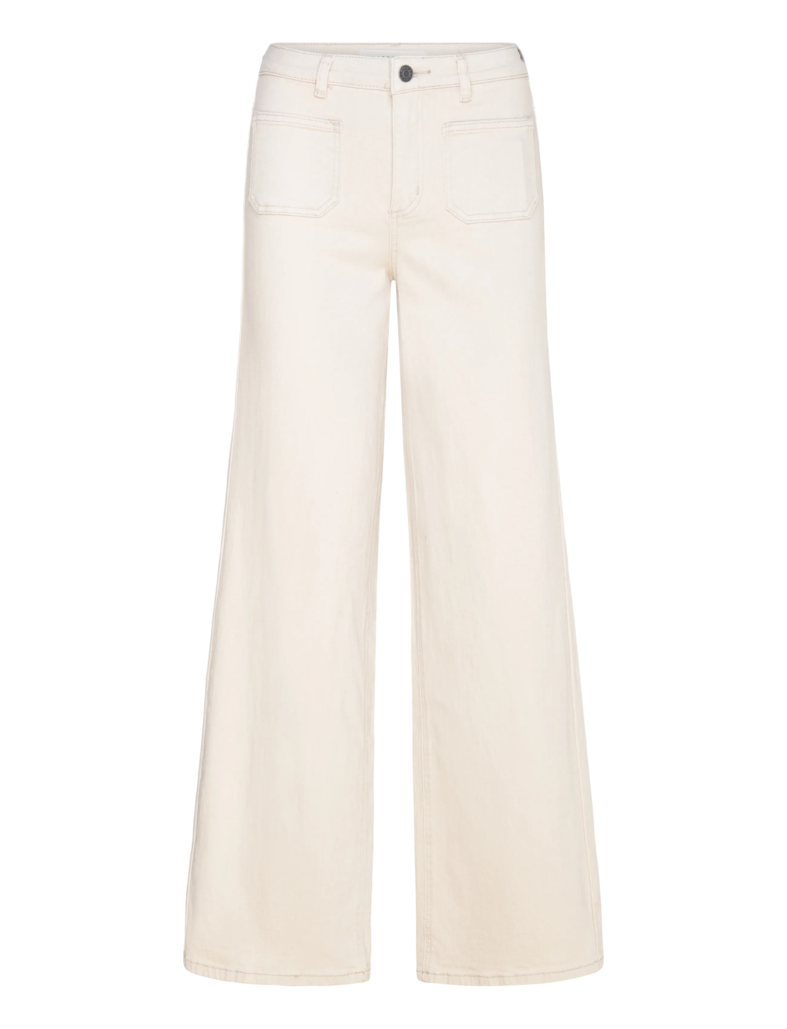 Kaffe KAbrook HW Reg Fit Jeans - Jeans - MOONBEAM / cream