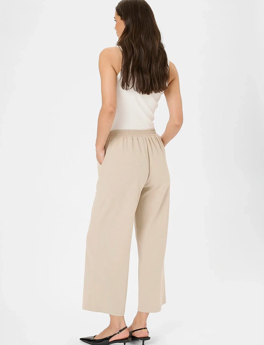Kaffe - KAphoebe Pants Cropped - hose mit geradem bein - feather gray - 4