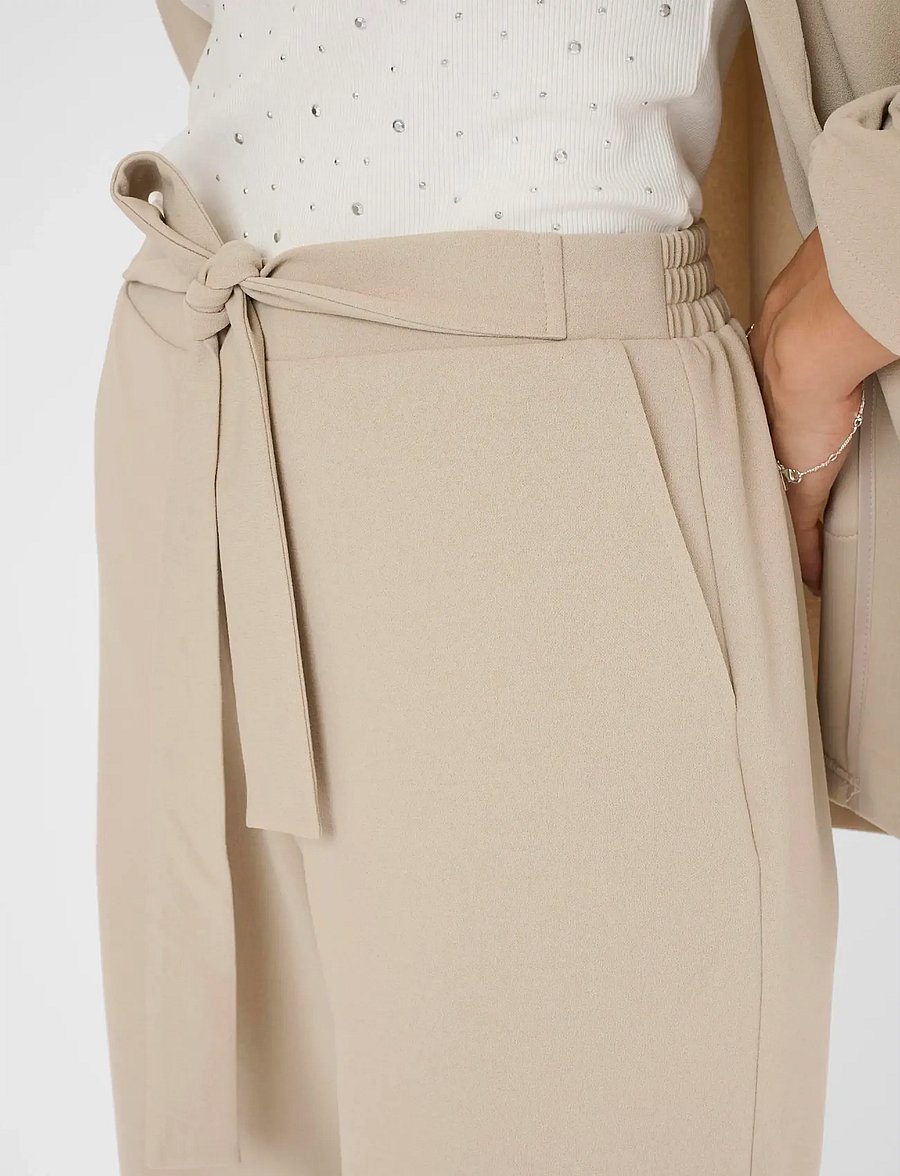 Kaffe - KAphoebe Pants Cropped - hose mit geradem bein - feather gray - 5