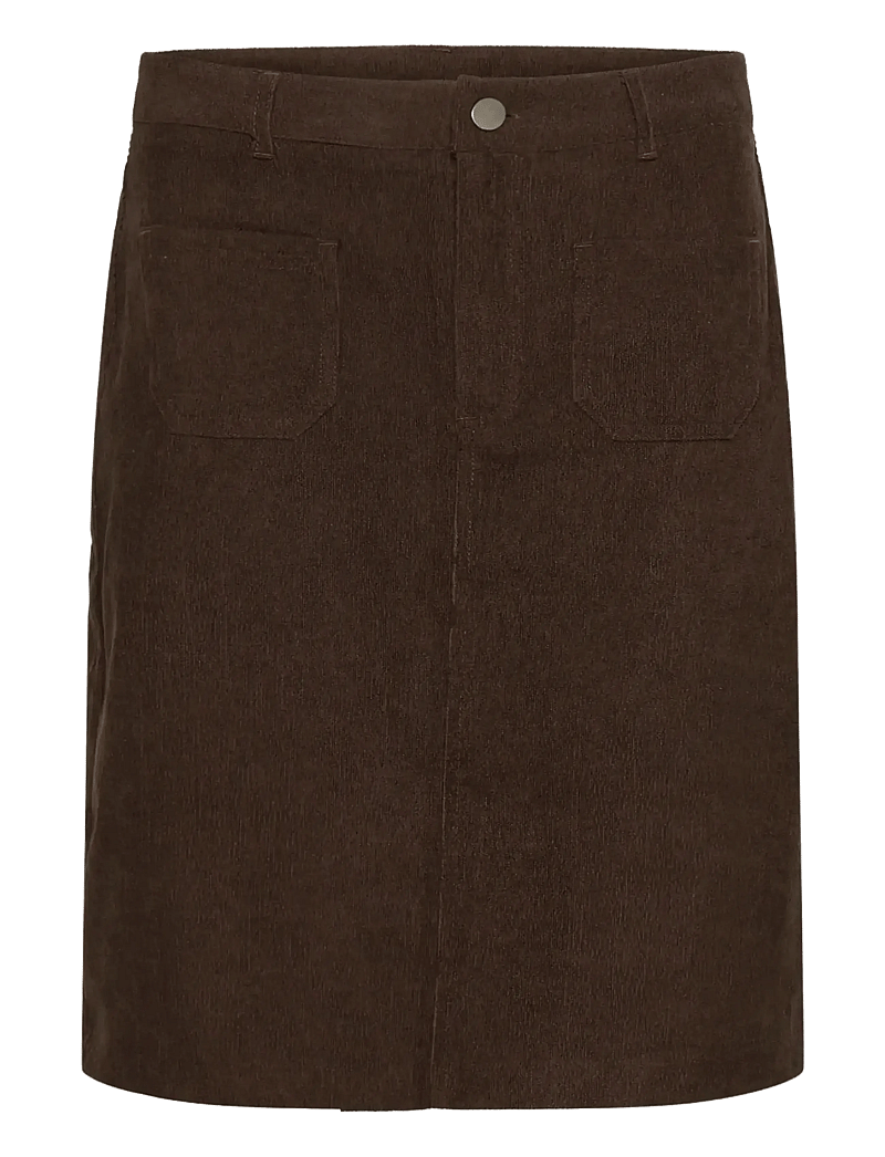Kaffe - KAvery Pocket Skirt - korte nederdele - chocolate brown cc - 1