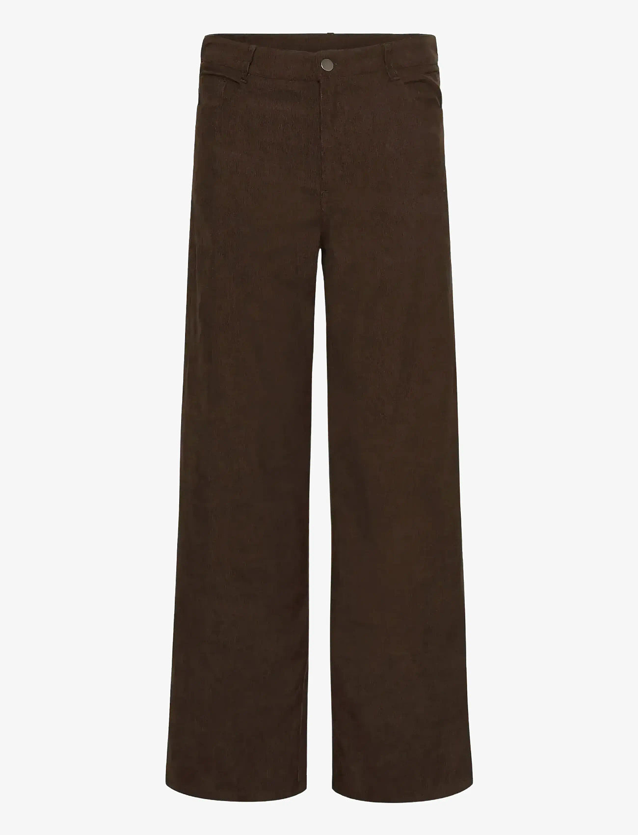 Kaffe - KAvera Pocket Pants - raka byxor - chocolate brown cc - 1