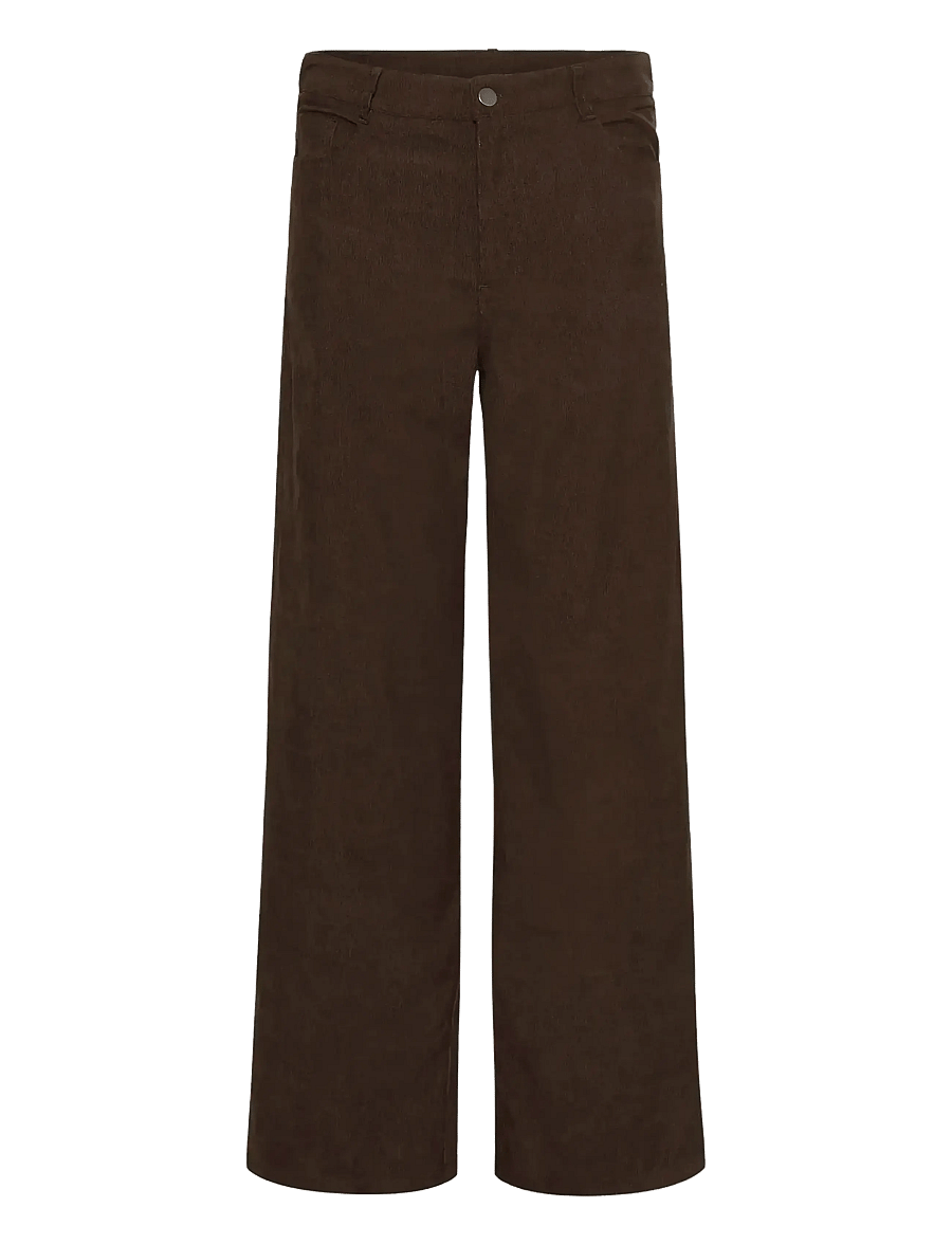Kaffe - KAvera Pocket Pants - hose mit geradem bein - chocolate brown cc - 1