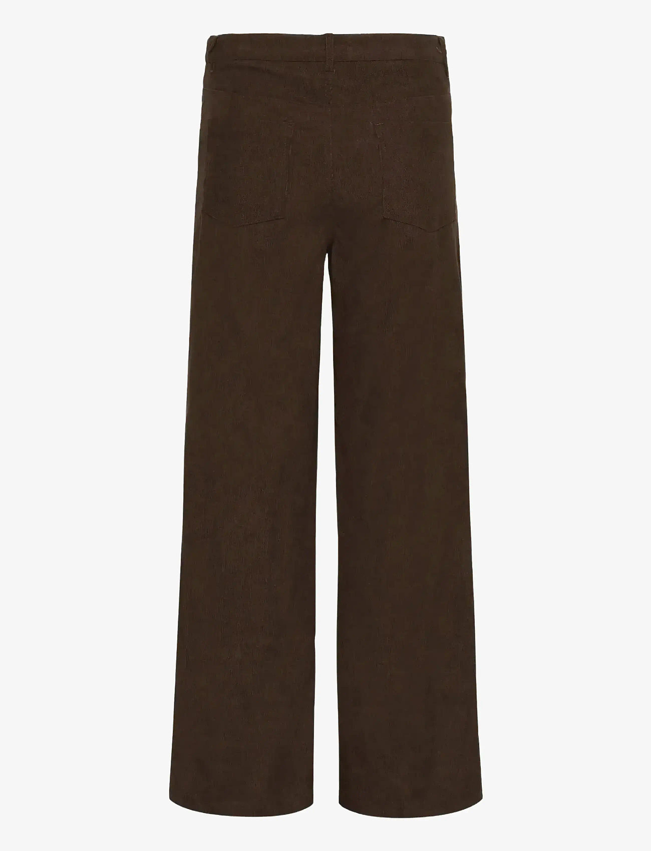 Kaffe - KAvera Pocket Pants - raka byxor - chocolate brown cc - 2