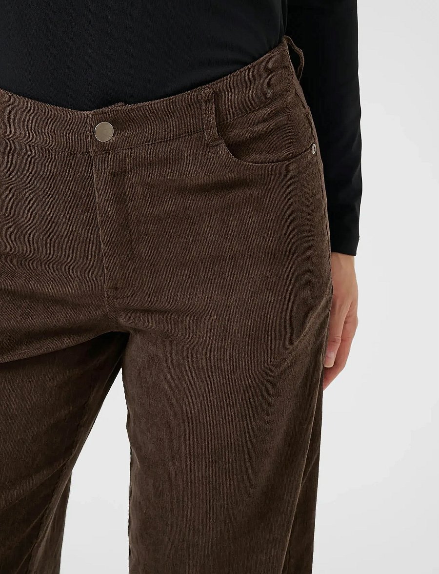 Kaffe - KAvera Pocket Pants - hose mit geradem bein - chocolate brown cc - 5