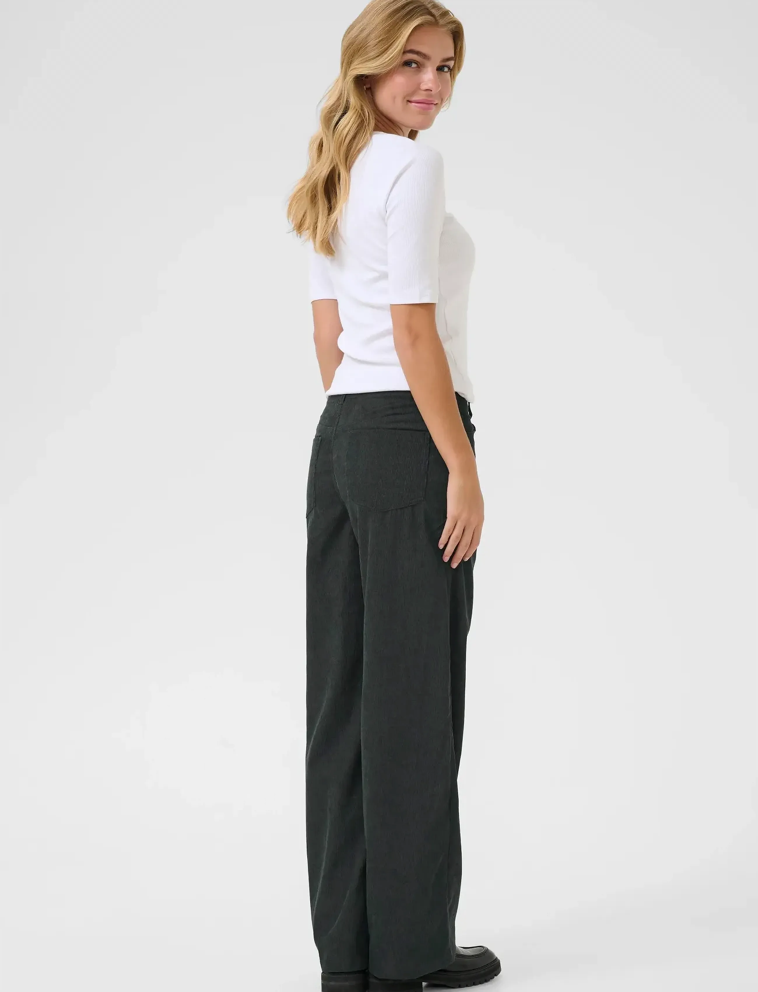 Kaffe - KAvera Pocket Pants - bukser med lige ben - jet set cc - 4