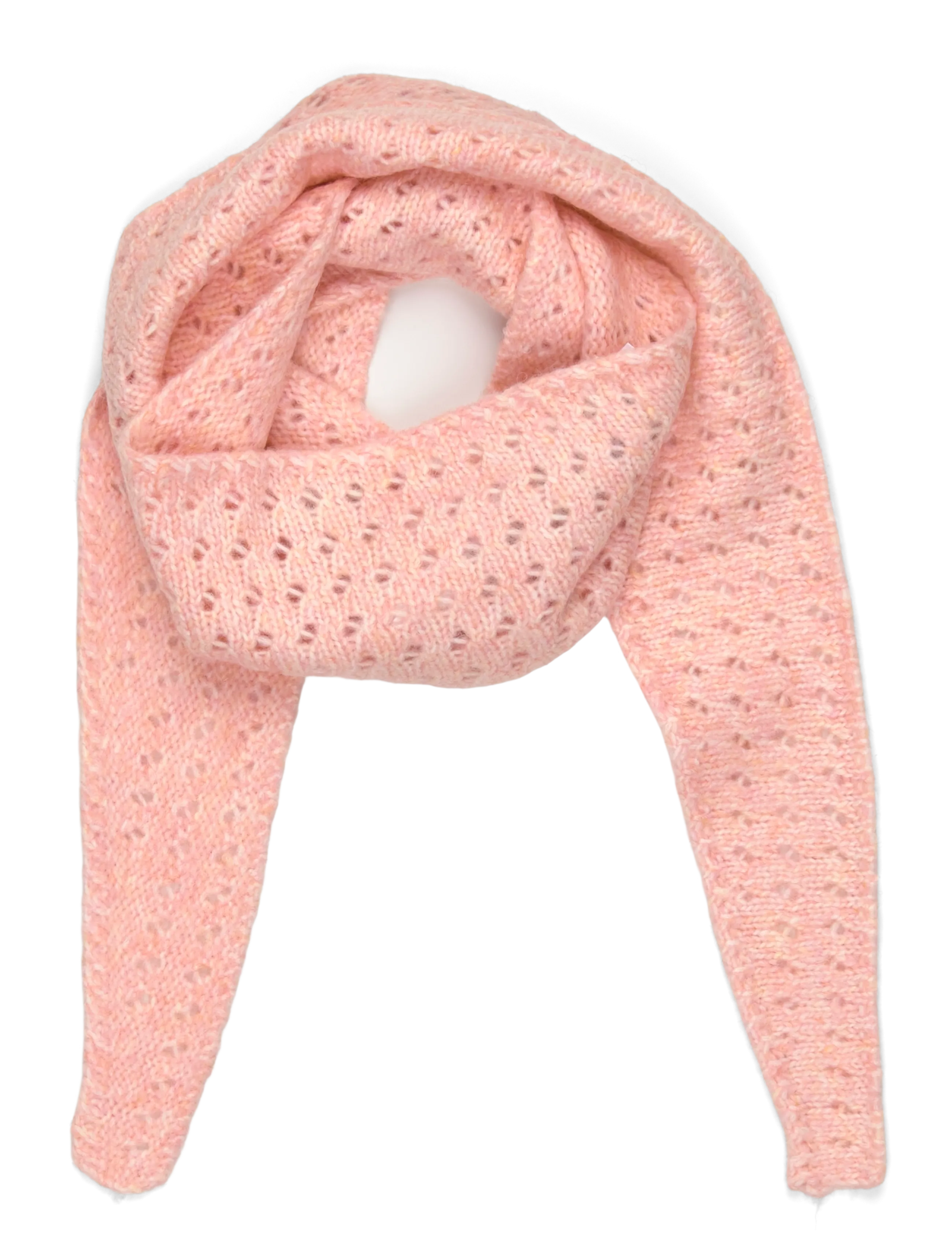 Kaffe KAivy Knit Scarf - Kaffe - CHINTZ ROSE MELANGE / pink/rose
