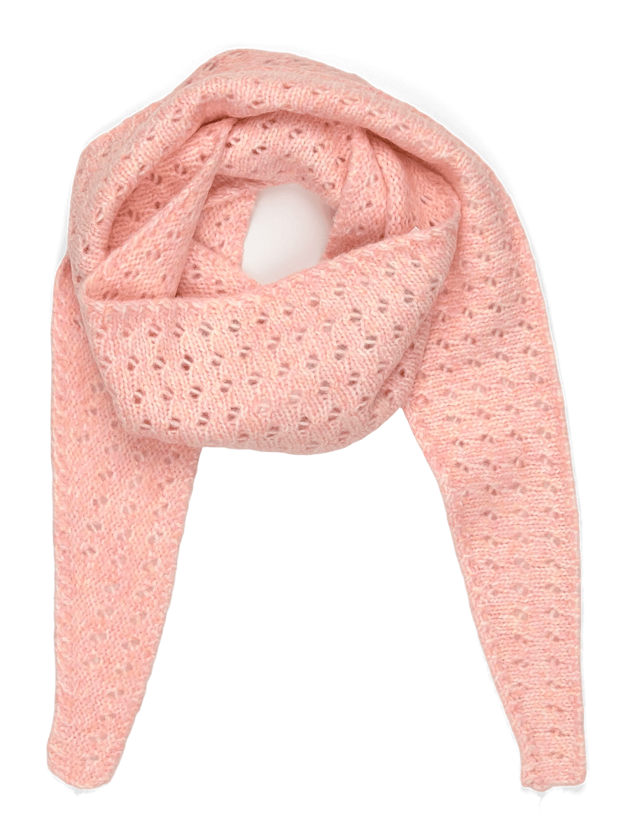 Kaffe - KAivy Knit Scarf - halstørklæder - chintz rose melange - 0