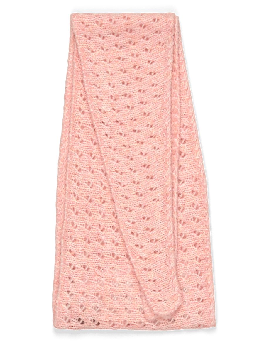 Kaffe - KAivy Knit Scarf - halstørklæder - chintz rose melange - 1