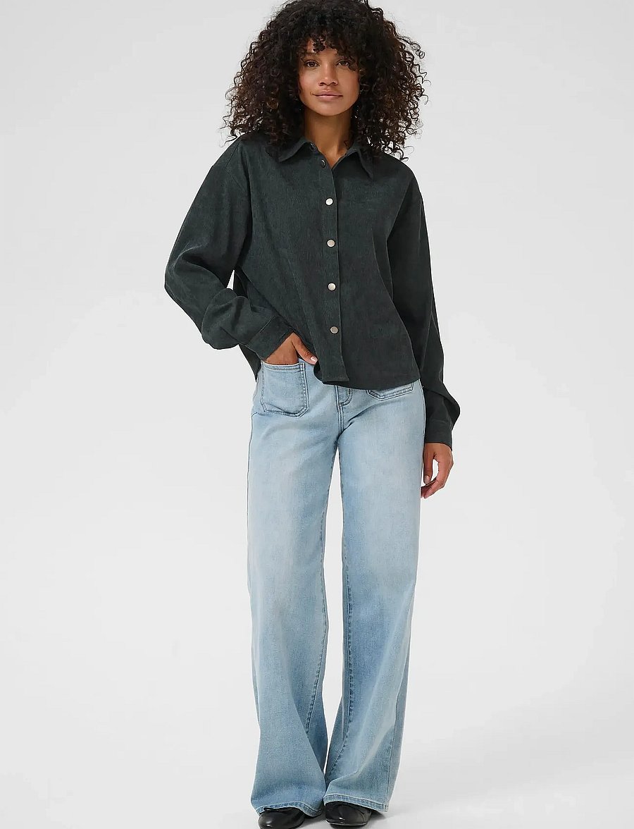 Kaffe - KAvera Button Shirt - långärmade skjortor - jet set cc - 3