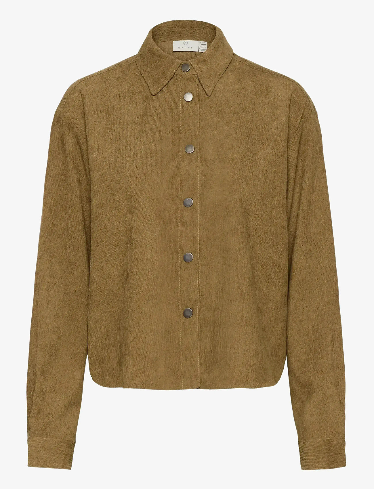 Kaffe - KAvera Button Shirt - langärmlige hemden - toasted coconut cc - 0