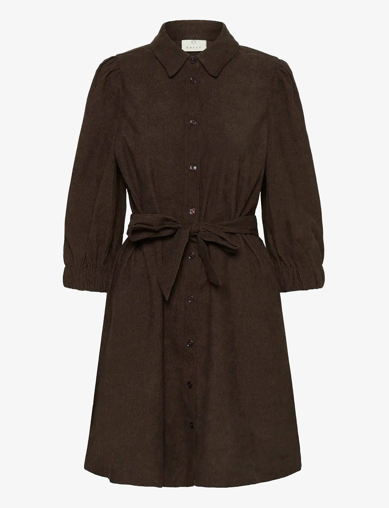 Kaffe - KAvera Dress - skjortekjoler - chocolate brown cc - 1
