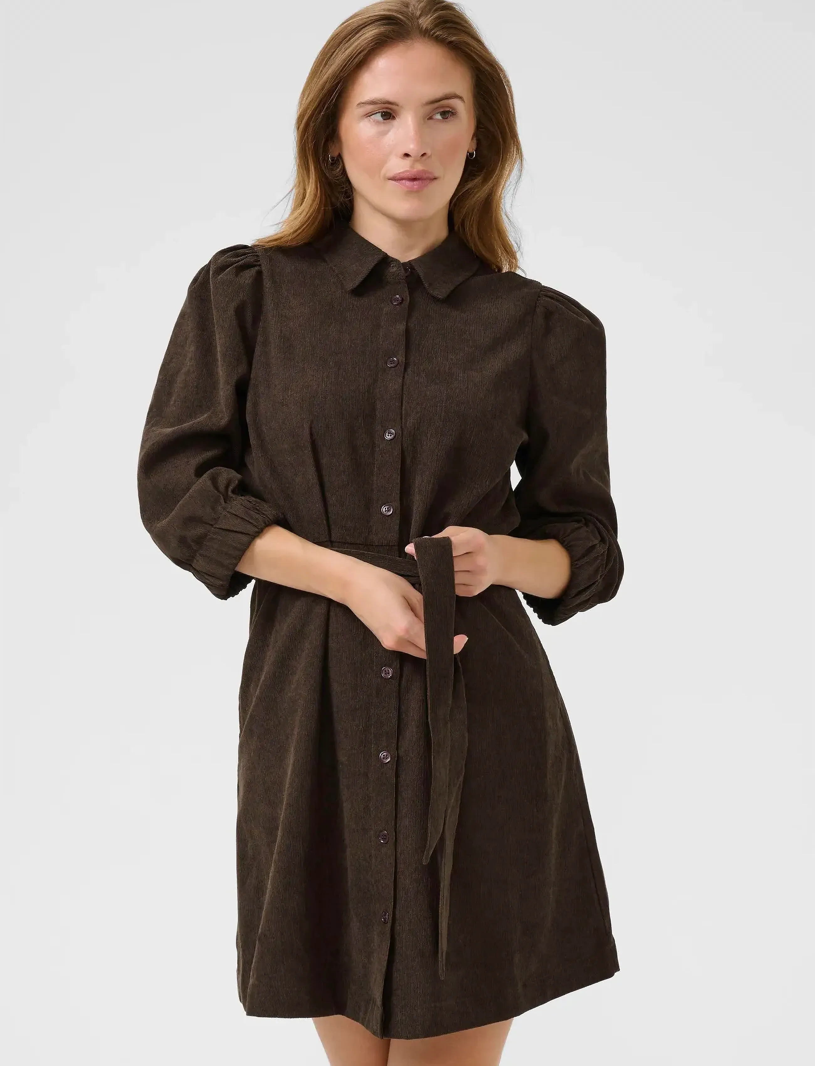 Kaffe Kavera Dress, 42, Brown, Kjoler > Kort Kjole, Dame