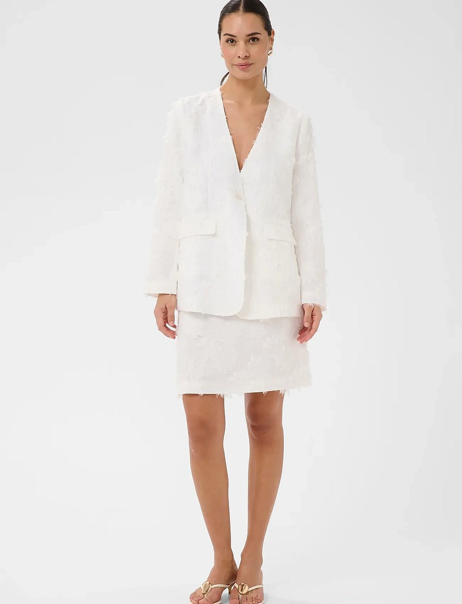 Kaffe - KAlena Blazer - single breasted blazers - chalk - 3