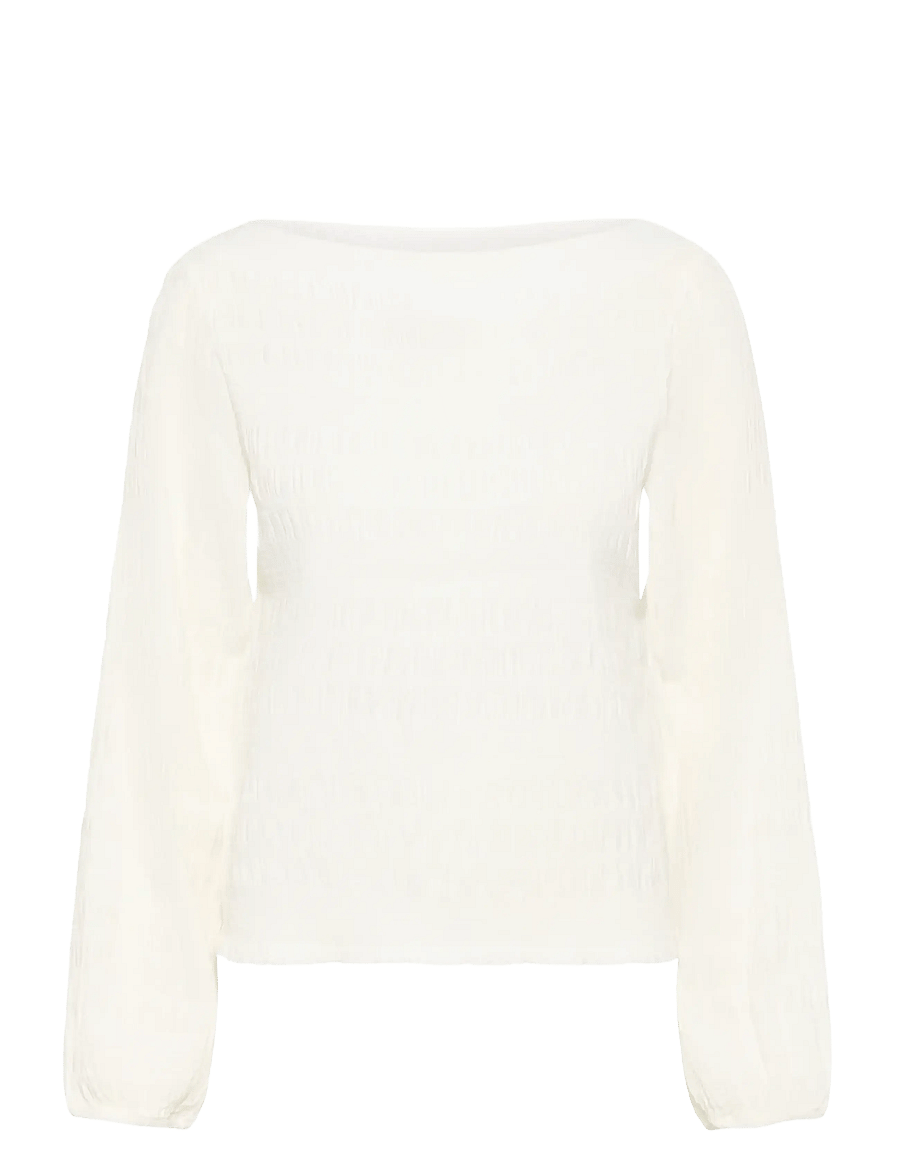 Kaffe - KAkourtney Blouse - langærmede bluser - chalk - 1