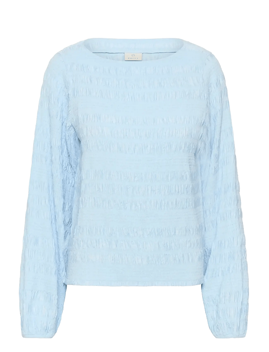 Kaffe - KAkourtney Blouse - long sleeved blouses - nantucket breeze - 1