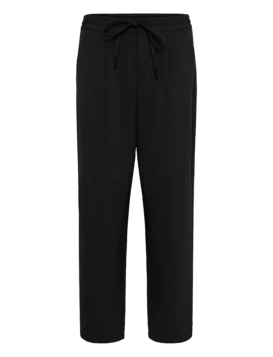 Kaffe - KAmerle Belt Pants - raka byxor - black deep - 1