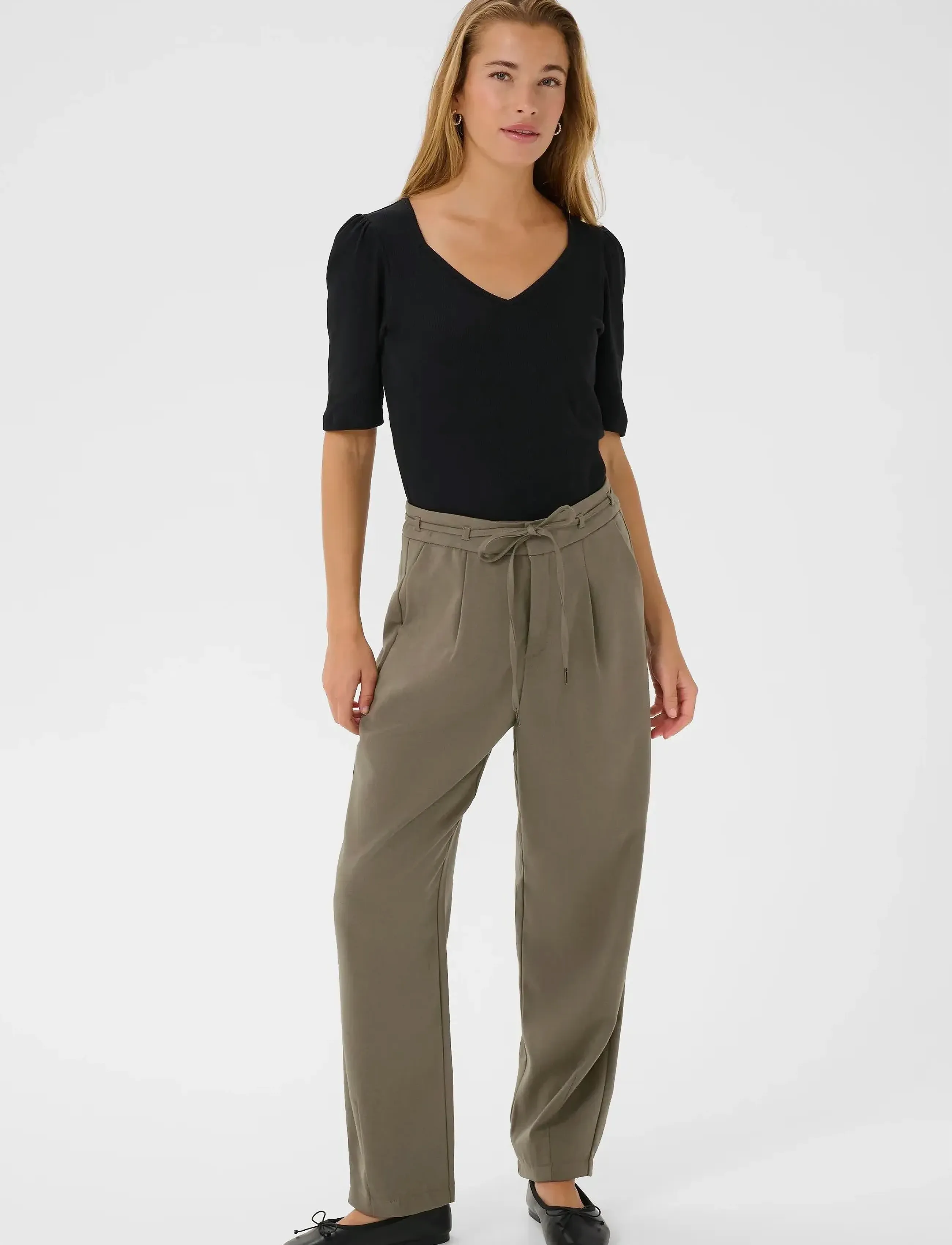 Kaffe Kamerle Belt Pants kostymbyxor dam – bild 2