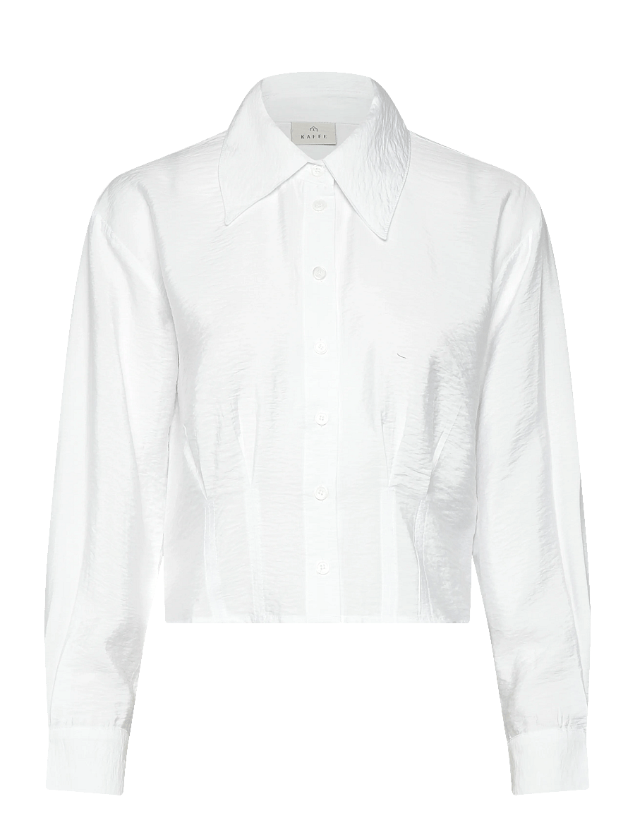 Kaffe - KAkendall Shirt - langærmede skjorter - optical white - 1