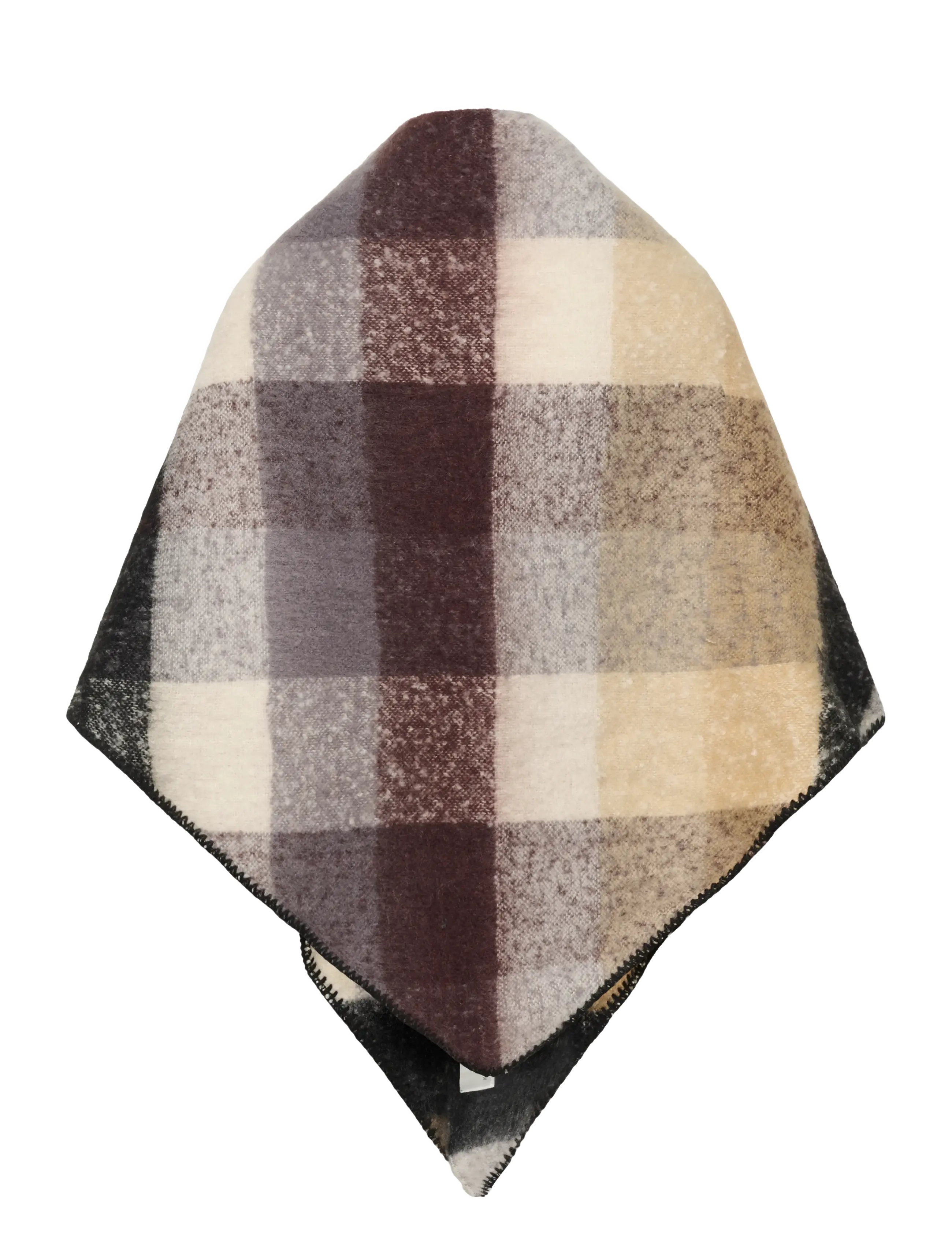 Kaffe - KAelaine Checked Poncho - winterschals - brown checks - 1