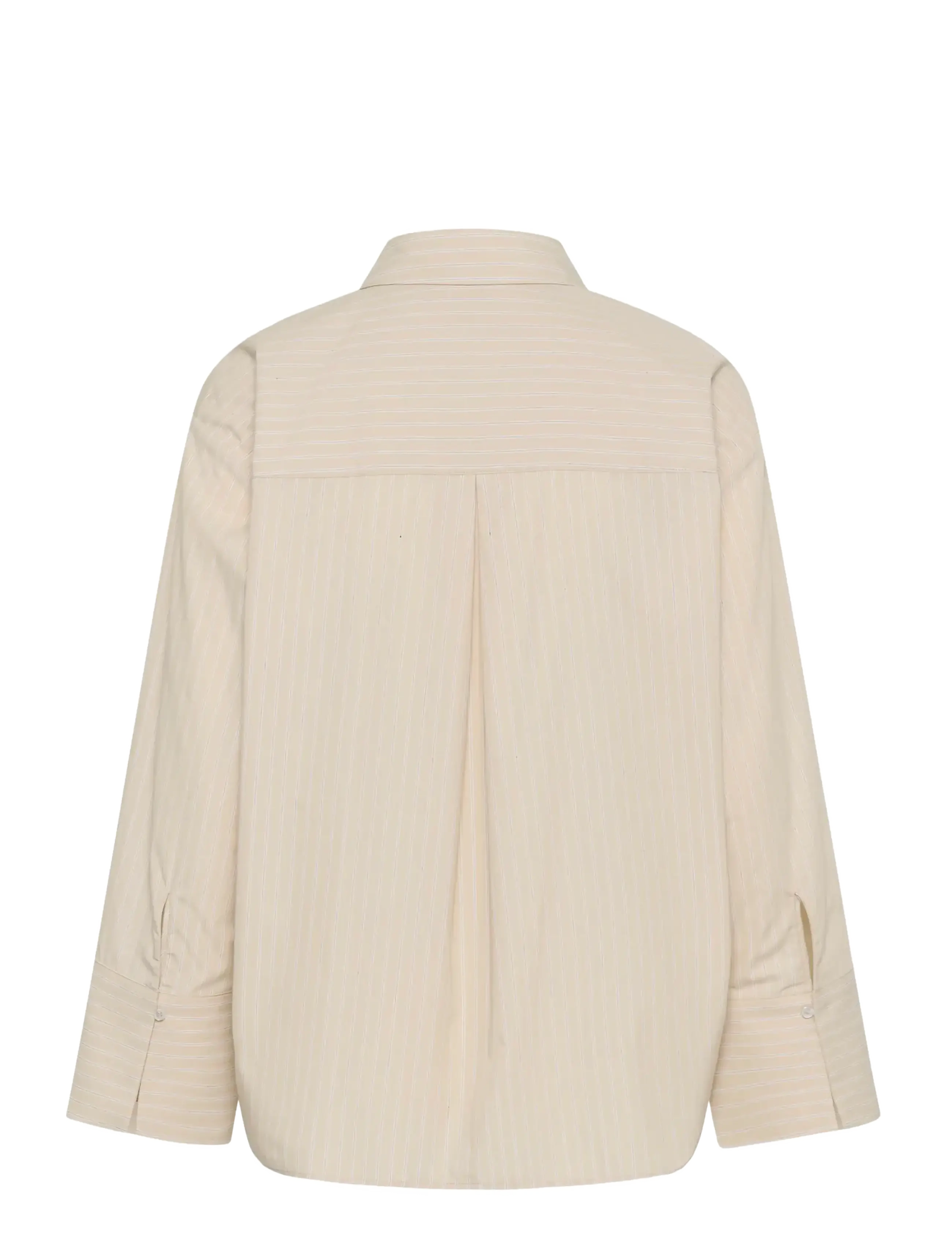 Kaffe - KAjosie Shirt - langærmede skjorter - feather grey stripe - 1