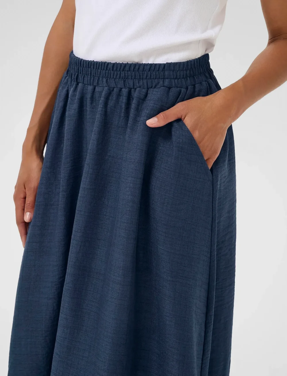 Kaffe - KAellen Midi Skirt - vidutinio ilgio sijonai - mood indigocc - 4