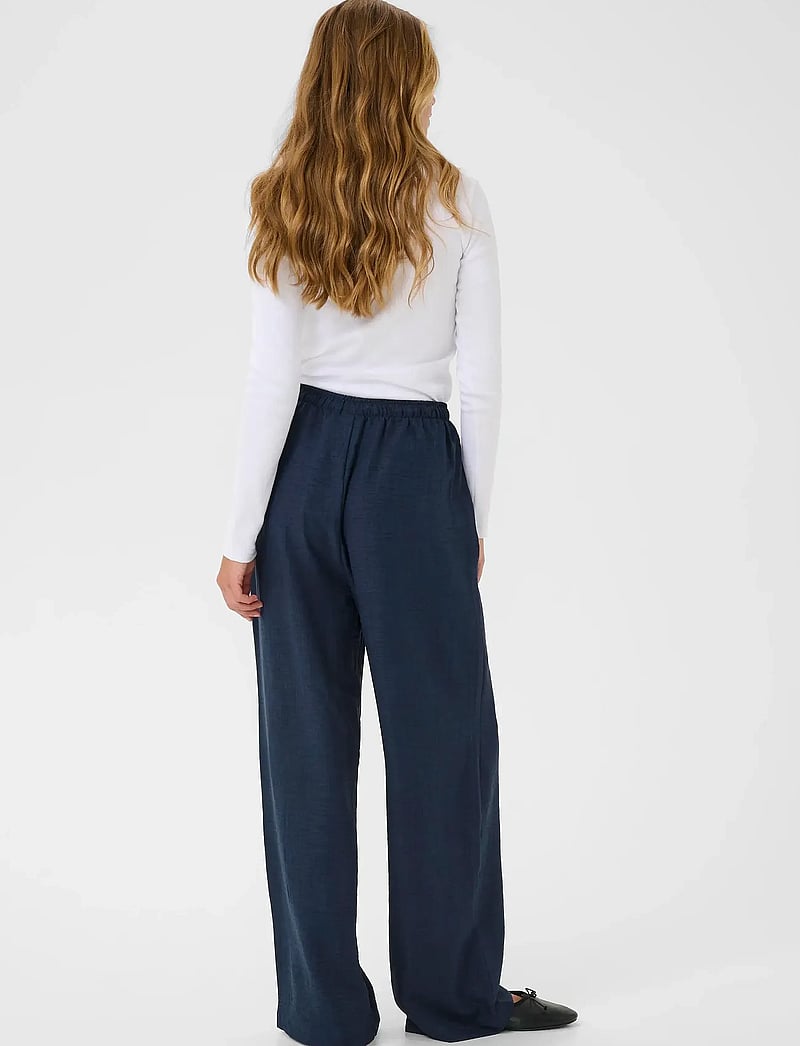 Kaffe - KAellen Pants - hosen mit weitem bein - mood indigocc - 4