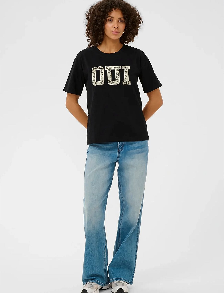 Kaffe - KArosie Tee - t-shirts - black deep - 3