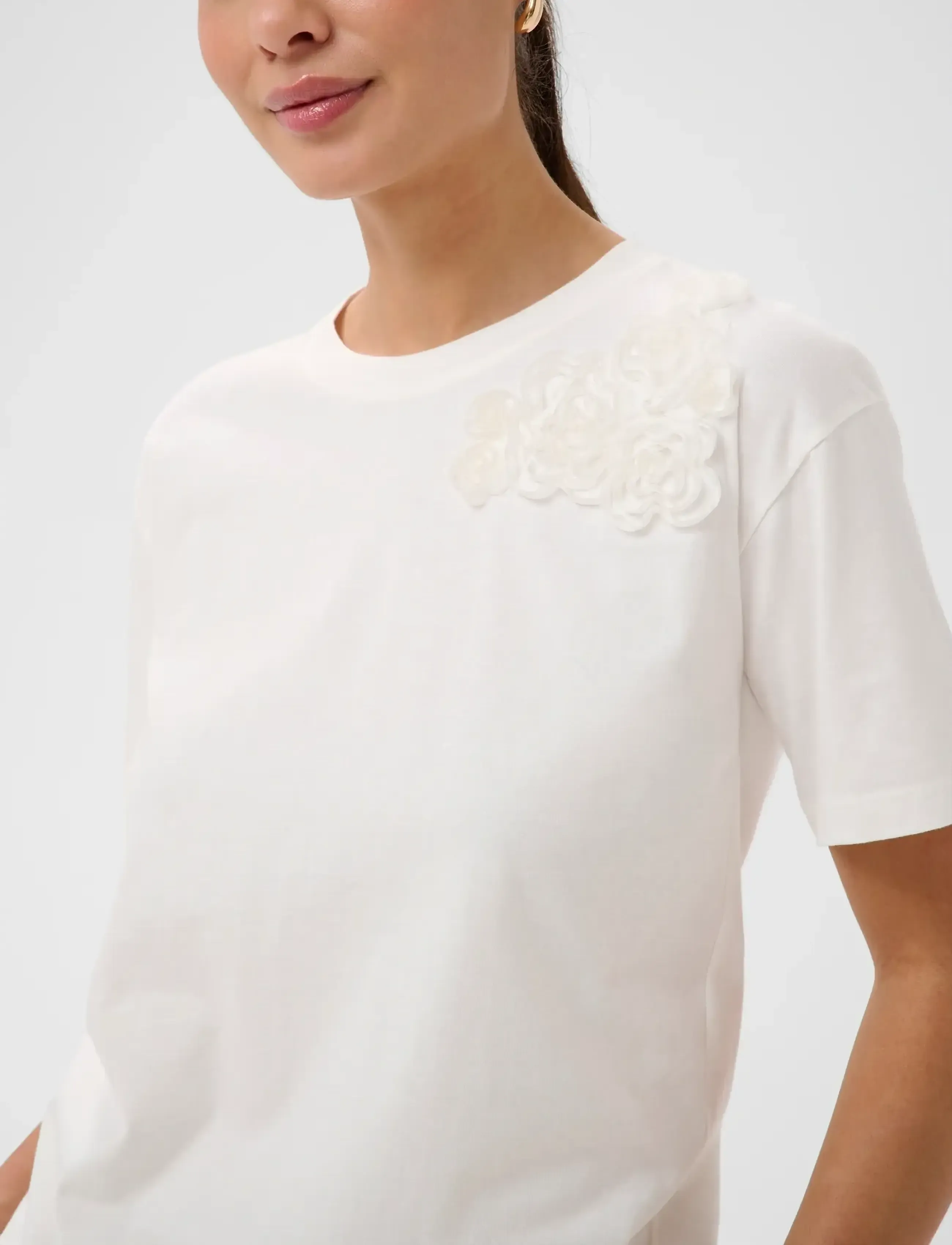 Kaffe - KArosie Tee - t-shirts - chalk - 5