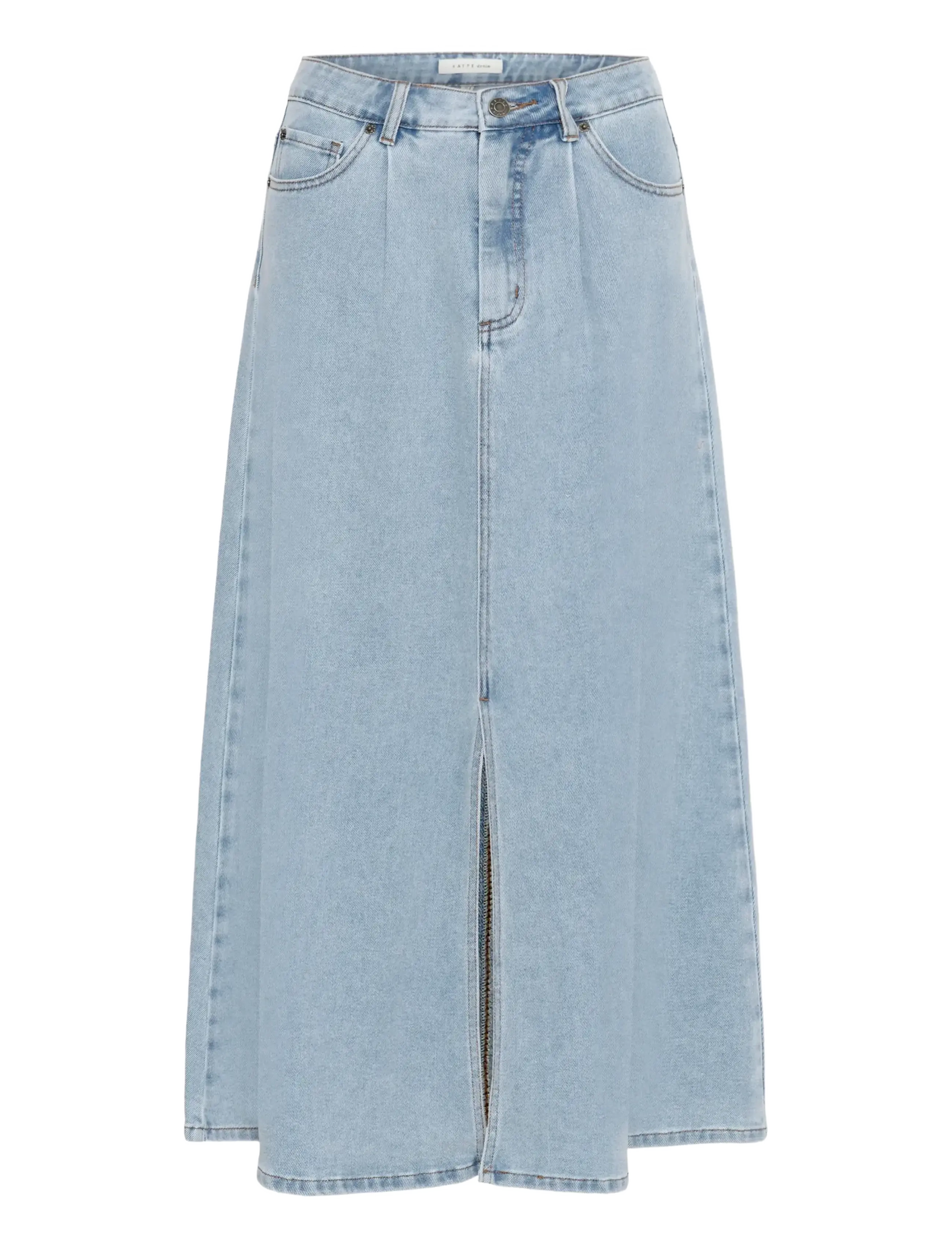 Kaffe KAminna Denim Skirt - Denimnederdele - LIGHT BLUE WASHED DENIM / blue