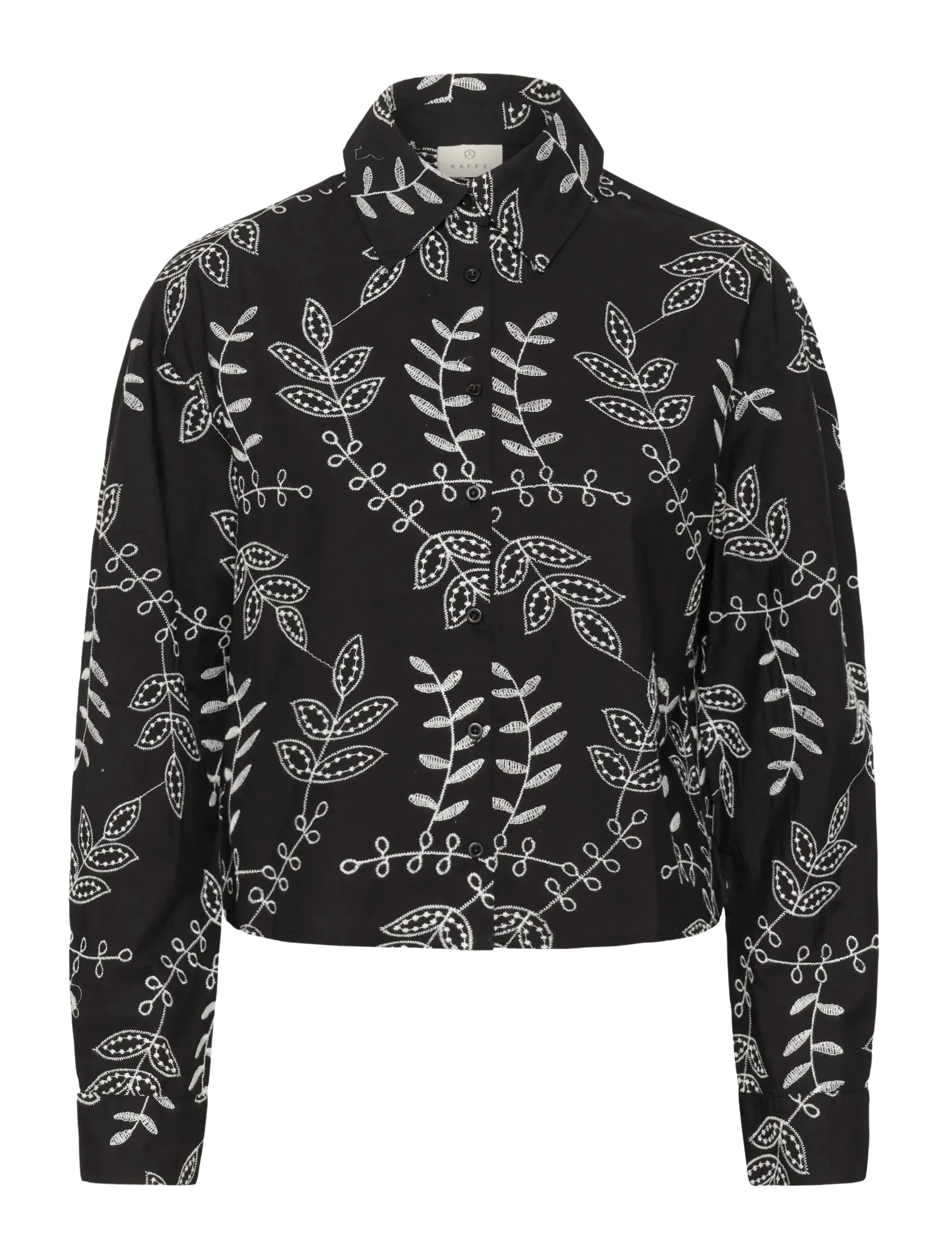 KAelora Shirt - BLACK CHALK EMBROIDERY