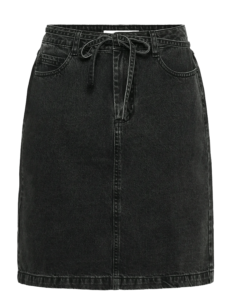 Kaffe - KAcarly Denim Skirt - jeanskjolar - black washed denim - 1