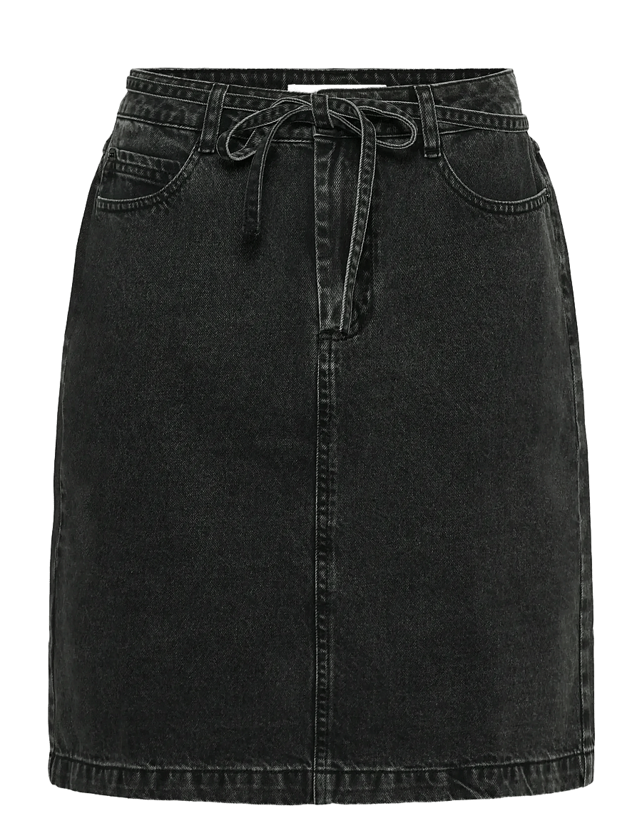 Kaffe - KAcarly Denim Skirt - jeansröcke - black washed denim - 1