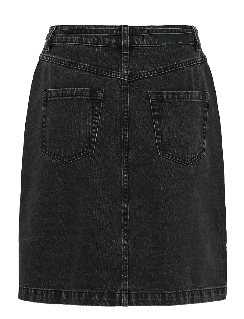 Kaffe - KAcarly Denim Skirt - jeanskjolar - black washed denim - 2