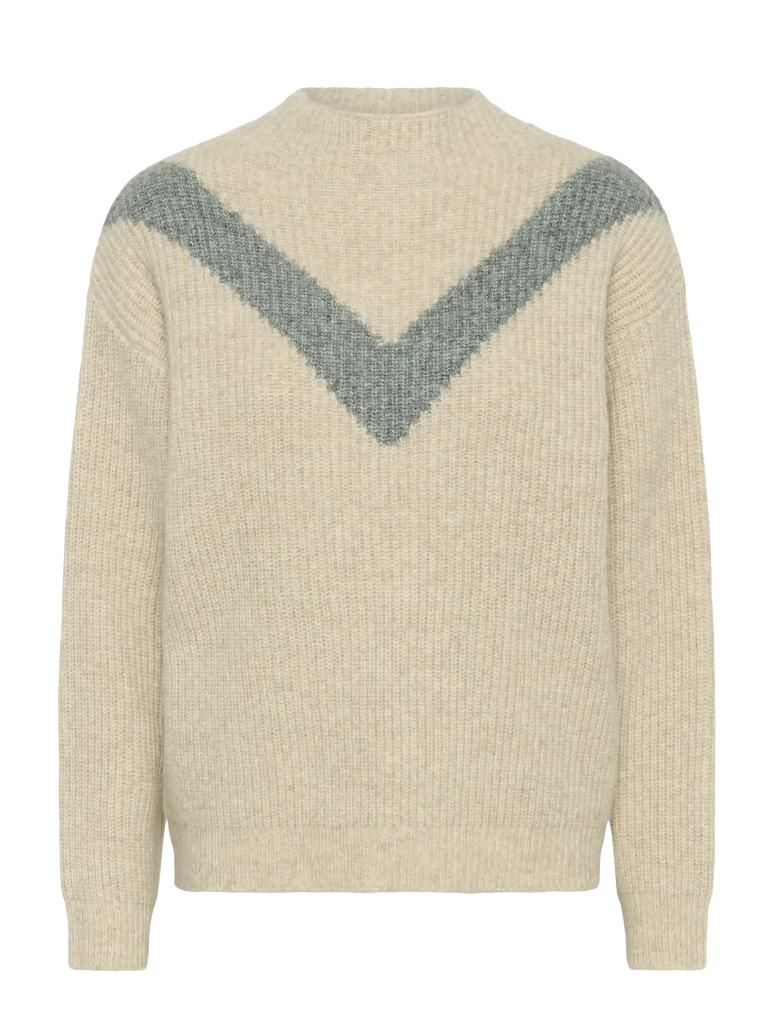 Kaffe KAelina Pullover - Kläder - FEATHER G. MEL. W. GREY MEL. / beige