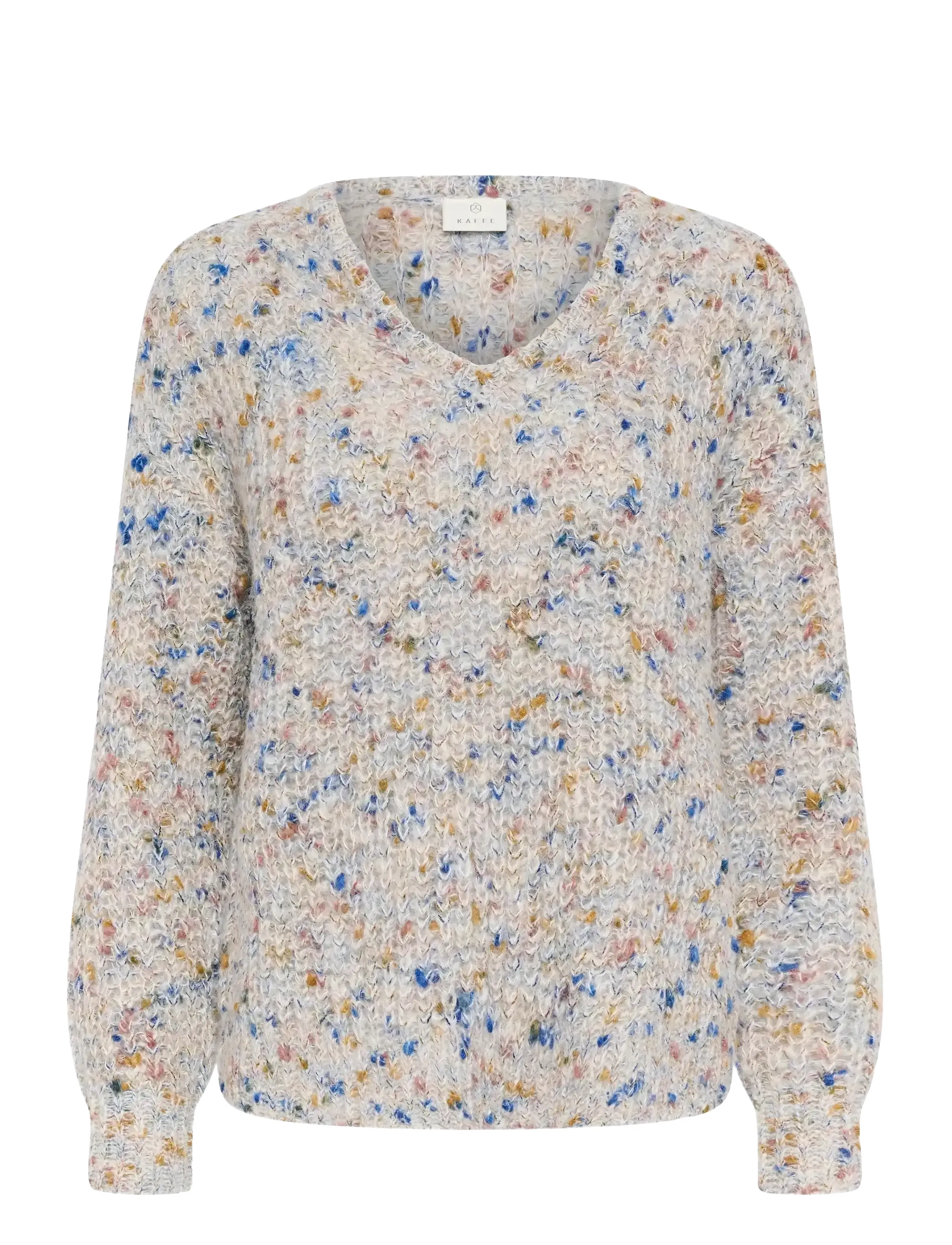 Kaffe KAeira Knit Pullover - Tøj - GREY MULTICOLOR / grey