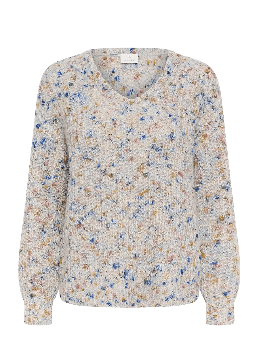 Kaffe - KAeira Knit Pullover - kampsunid - grey multicolor - 1
