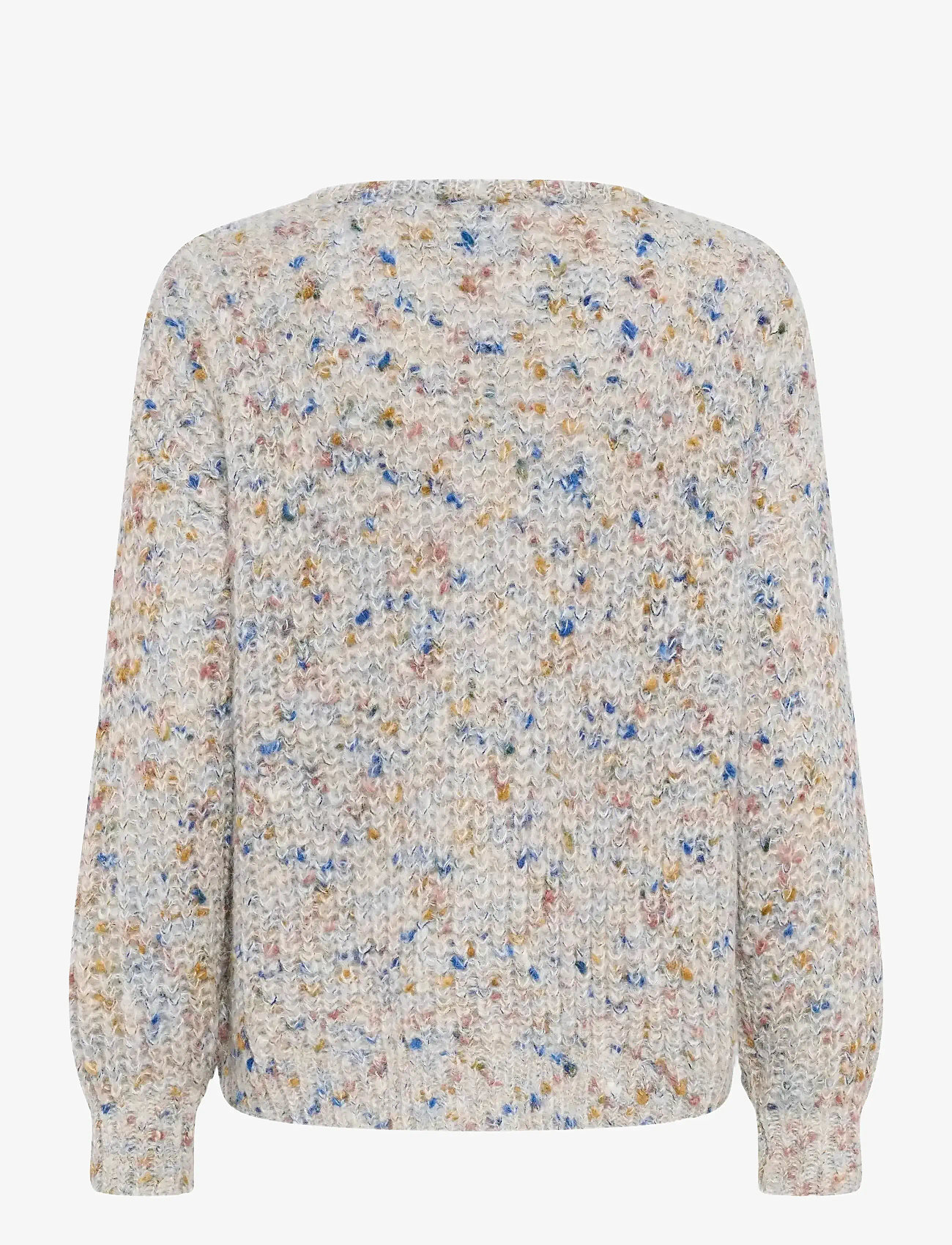 Kaffe - KAeira Knit Pullover - höstkläder - grey multicolor - 1