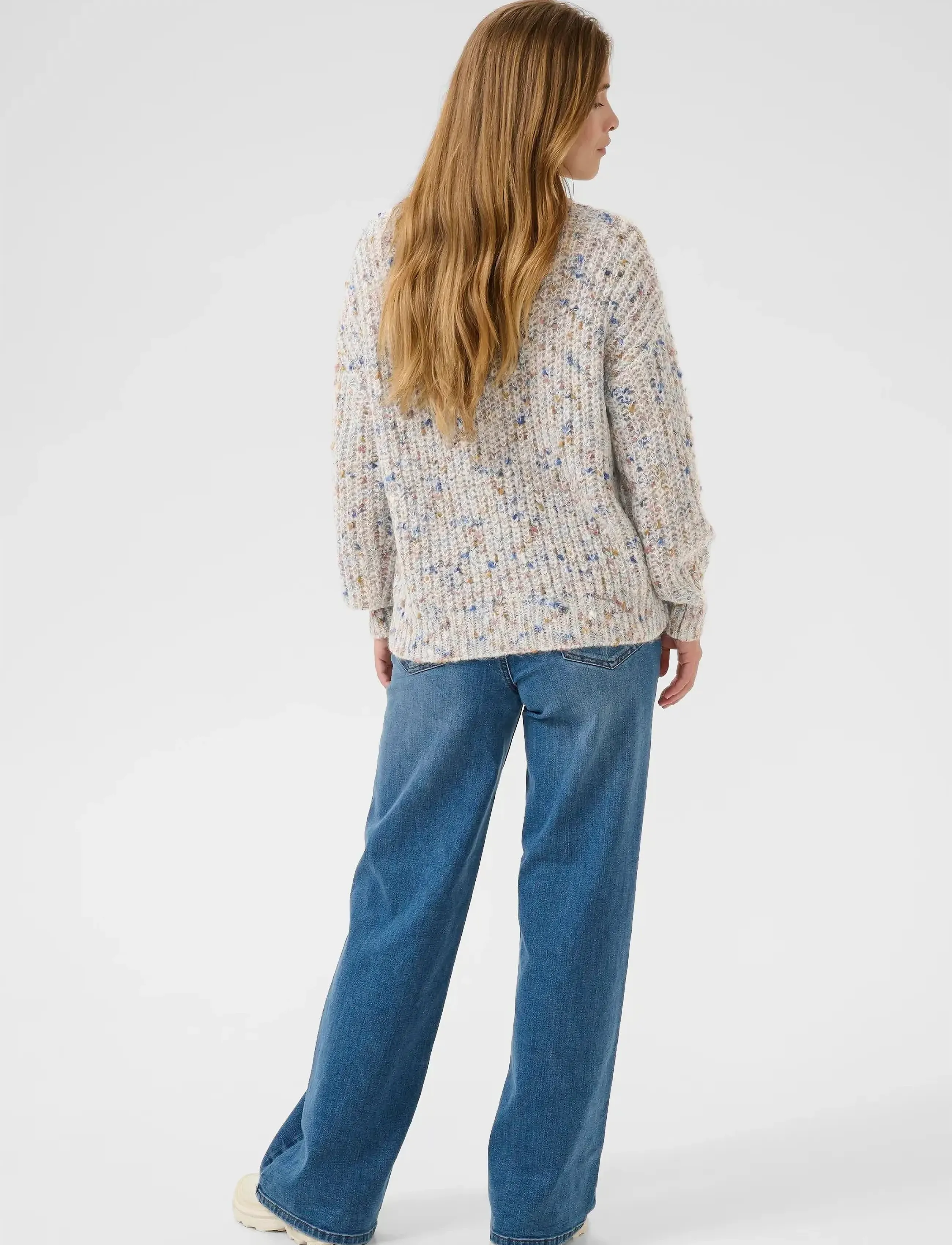 Kaffe - KAeira Knit Pullover - pullover - grey multicolor - 4