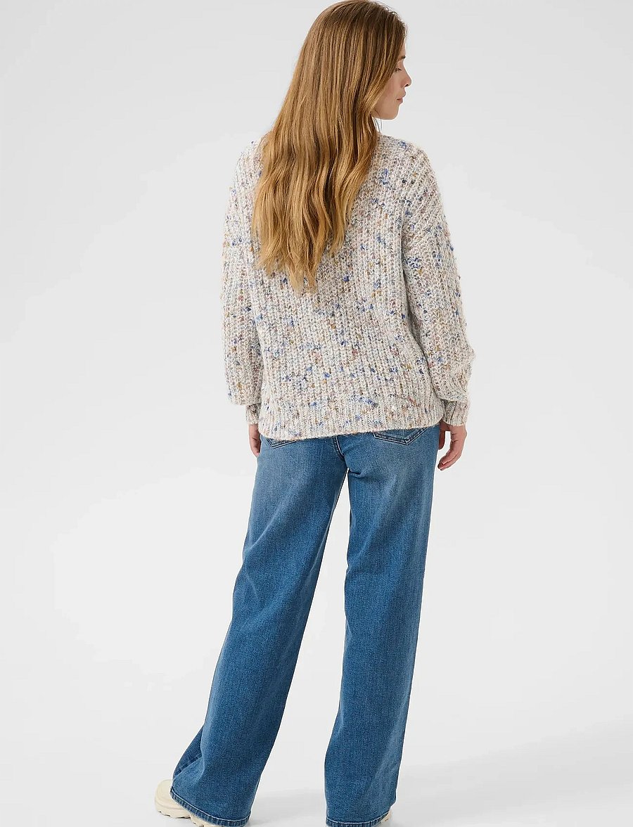 Kaffe - KAeira Knit Pullover - kampsunid - grey multicolor - 4