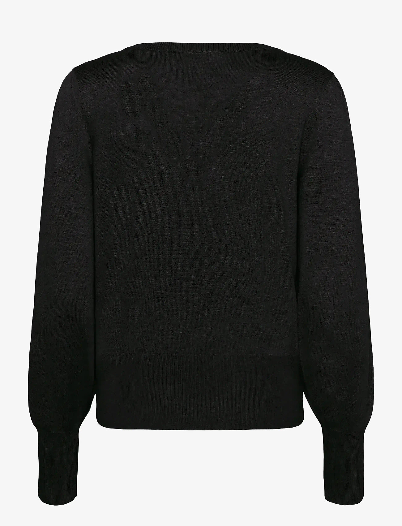 Kaffe - KAlone v-neck Pullover - autumn clothing - black deep - 1