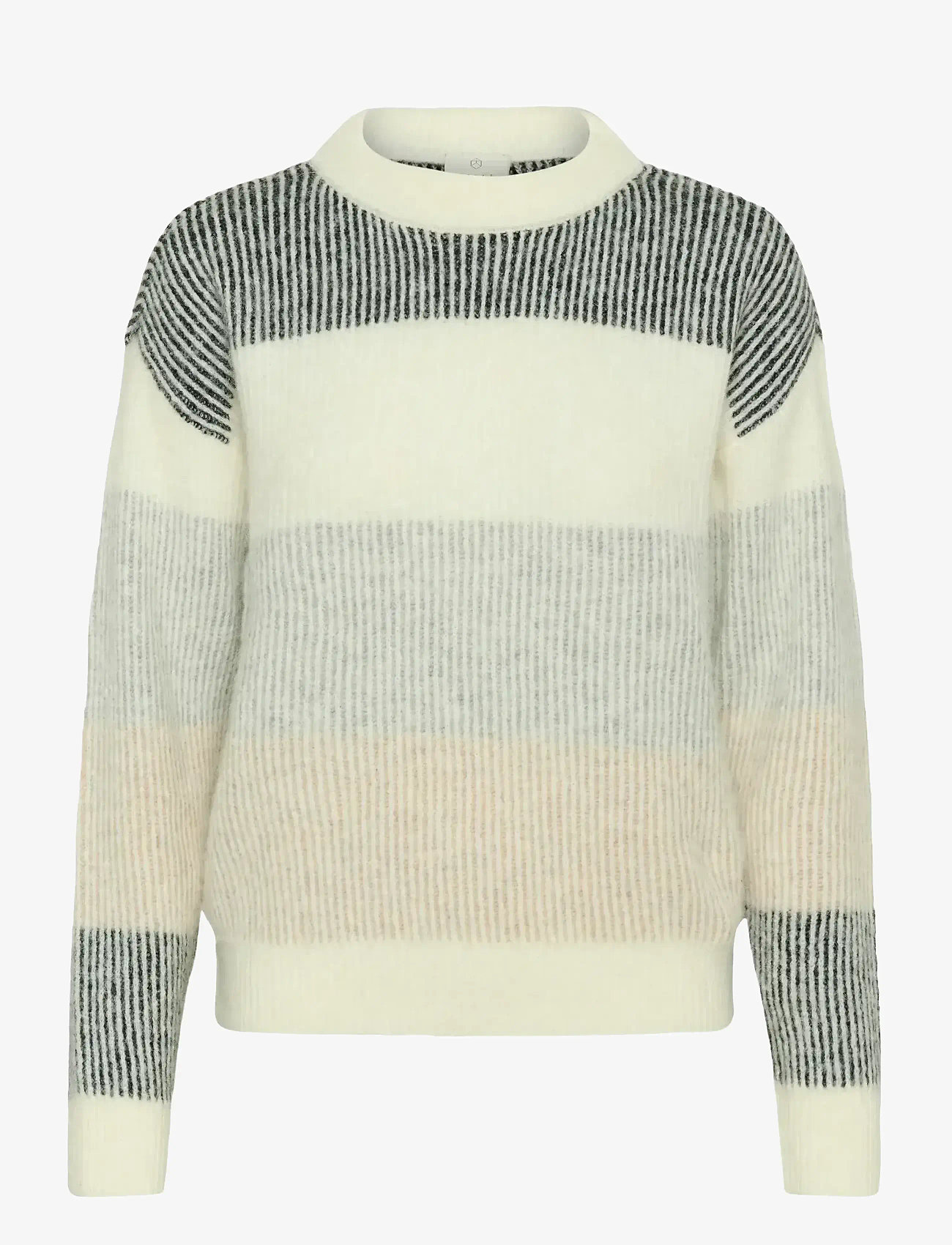 Kaffe - KAneve Crewneck Pullover - herbstliche kleidung - chalk multicolor stripe - 0