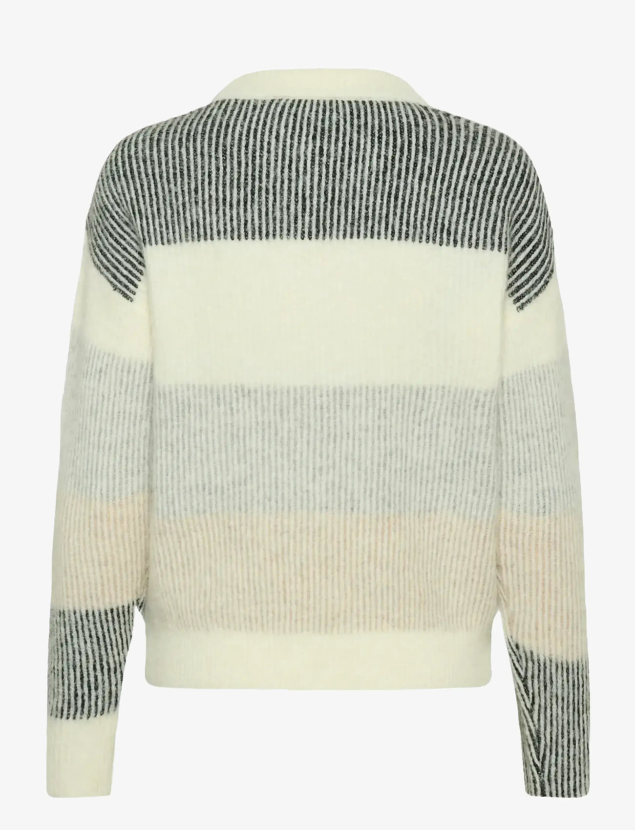 Kaffe - KAneve Crewneck Pullover - herbstliche kleidung - chalk multicolor stripe - 1