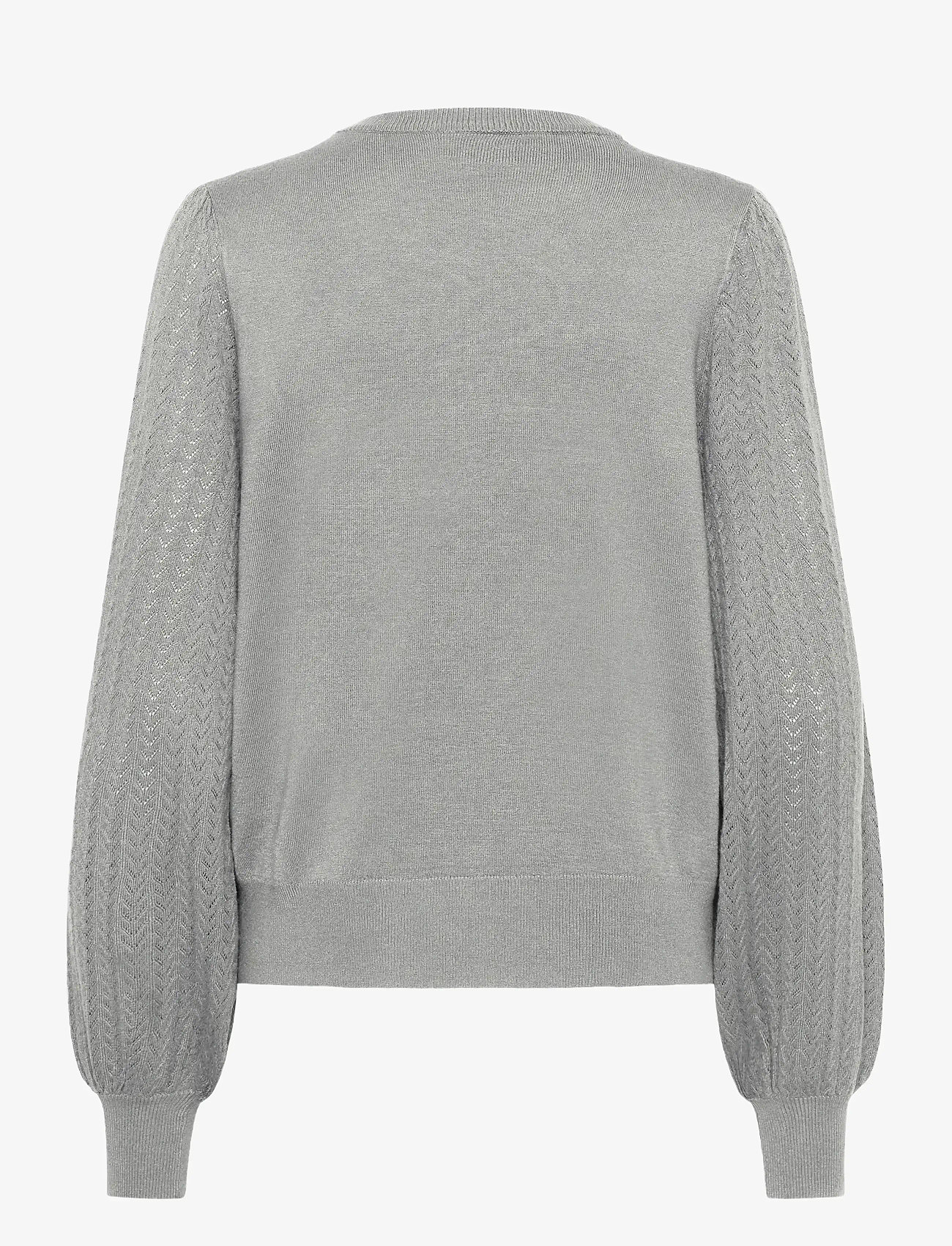Kaffe - KAlone Pointelle Pullover - herbstliche kleidung - grey melange - 1